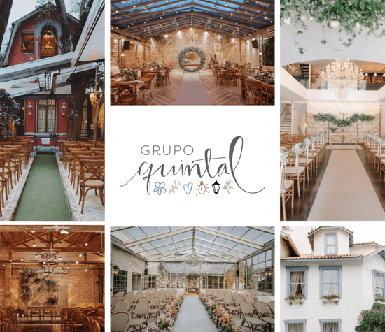 O Grupo Quintal possui 6 lindas casas com a "festa completa" para você escolher a que mais combina com o seu perfil e realizarmos juntos o sonho do casamento!