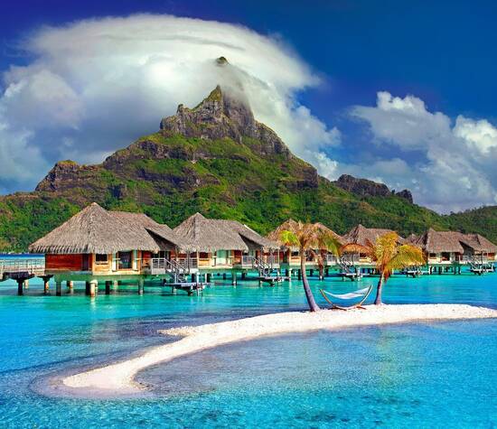 O paraíso existe e fica em Bora Bora.!
Cenário perfeito para a lua de mel dos sonhos.