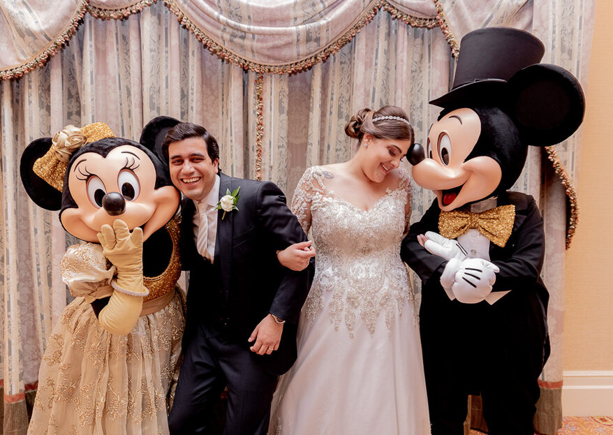 Jessica &amp; Hugo: Um verdadeiro conto de fadas com direito a lindo casamento na Disney com a assessoria impecável de Agda Paula