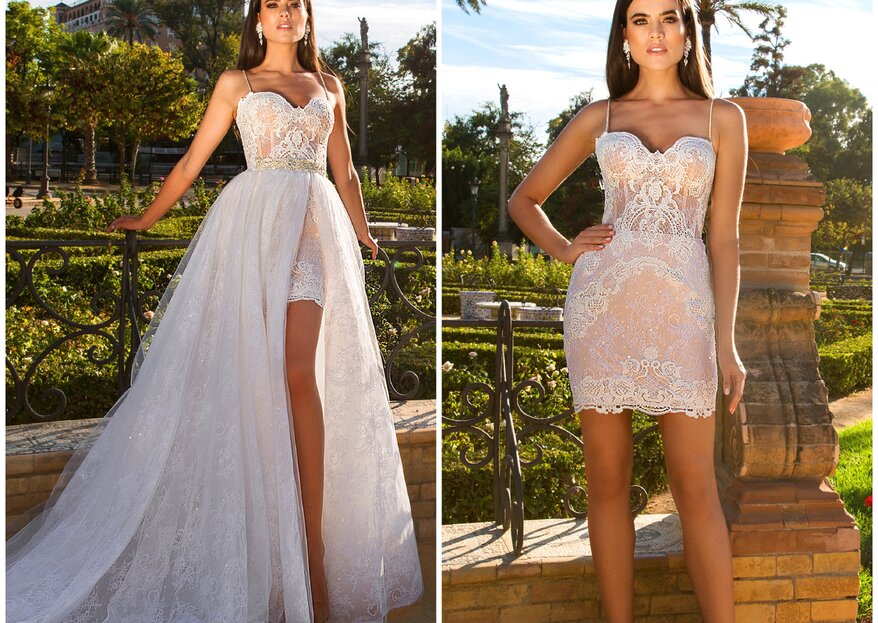 7 modelos de vestido de noiva 2 em 1 para você se apaixonar!