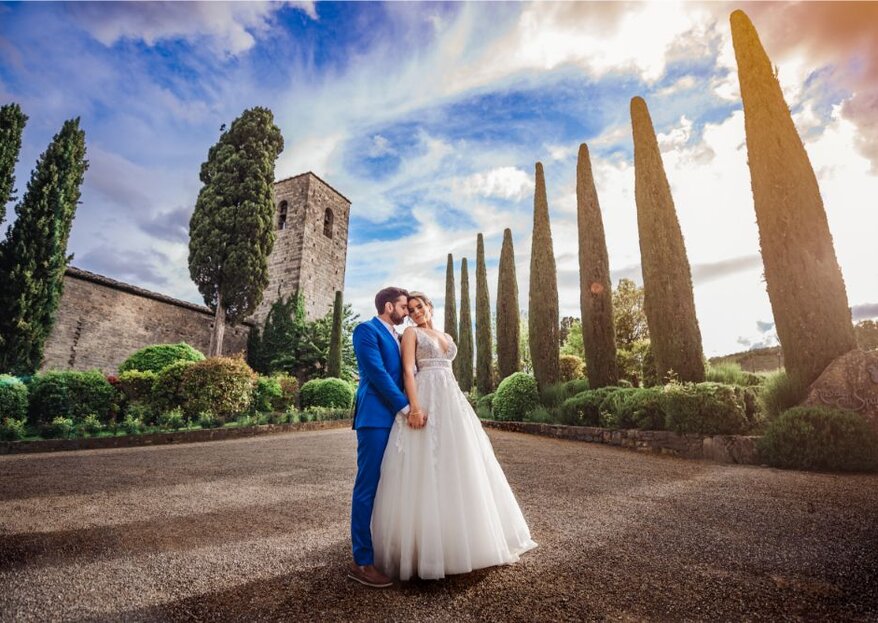 Taciana e Guilherme: casamento dos sonhos na Toscana