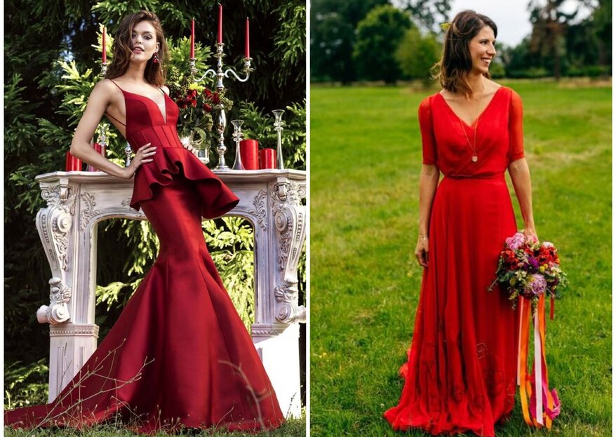 Vestidos de noiva vermelho: 11 modelos arrebatadores!