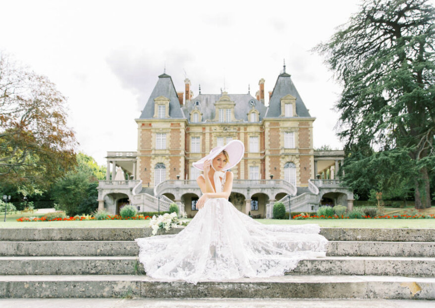 Coleção Le Jardin Royal por Karen Rodrigues: vestidos de noiva leves, delicados e surpreendentes inspirados no romantismo francês.