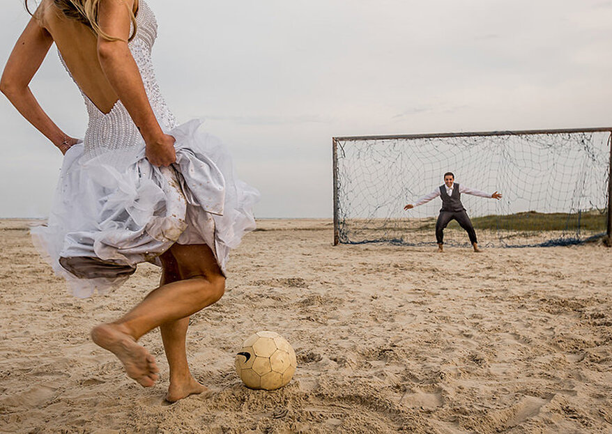 Loucos por futebol: 10 ideias fáceis de como inserir a sua paixão pelo esporte no casamento